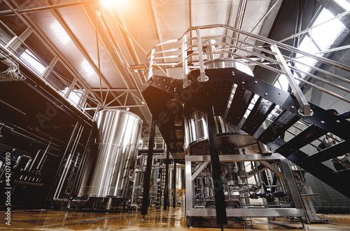 Craft beer brewing equipment in privat brewery