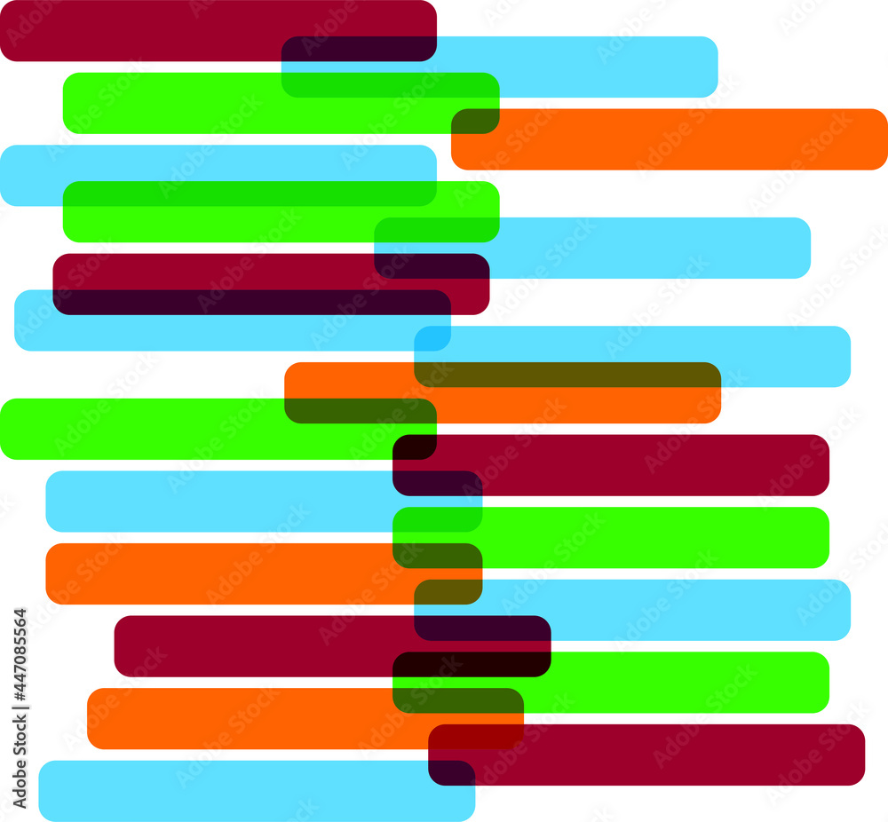 Coloured stripes shape with round corners Coloured stripes shape with round corners
