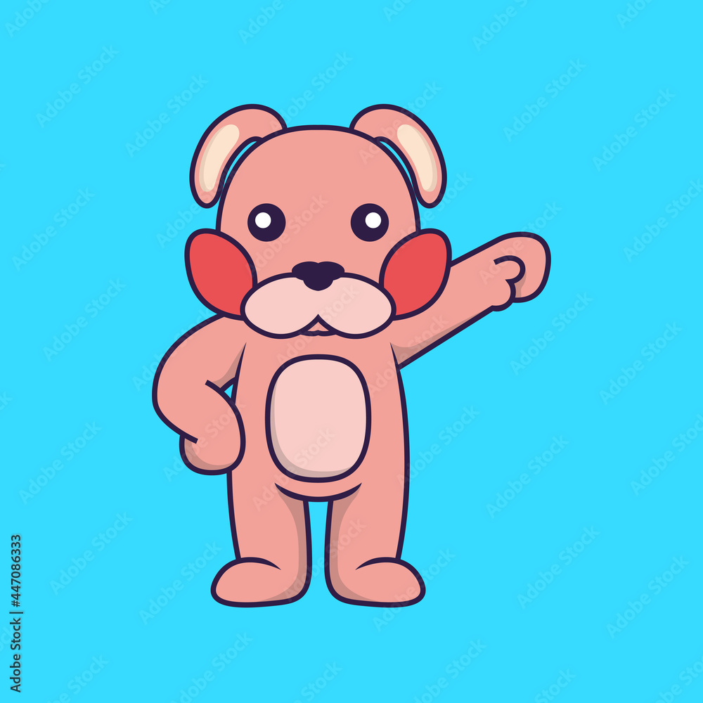 Obraz premium Cute rabbit hero.