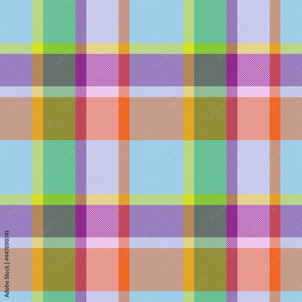 Rainbow Pastel Plaid textured Seamless Pattern Rainbow Pastel Plaid textured Seamless Pattern
