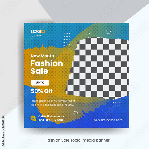 New Fashion Sale Social Media banner Design Template