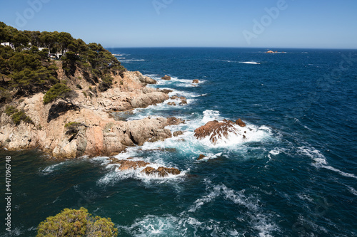 Rocky beach, seascape in Costa Brava, Spain