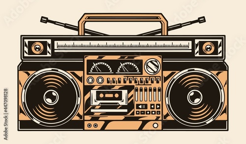 Retro portable cassette recorder concept