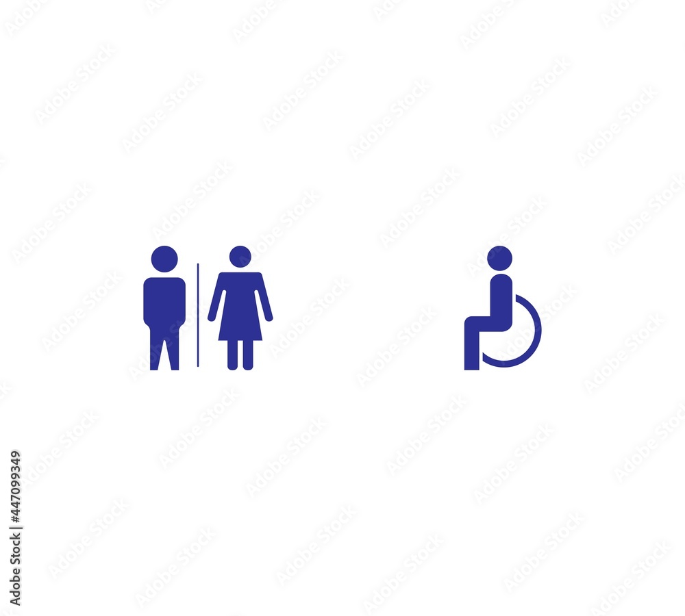 Girls and boys restroom sign. men and women restroom icon. toilet icon sign symbol. vector illustration. Girls and boys restroom sign. men and women restroom icon. toilet icon sign symbol. vector illustration.