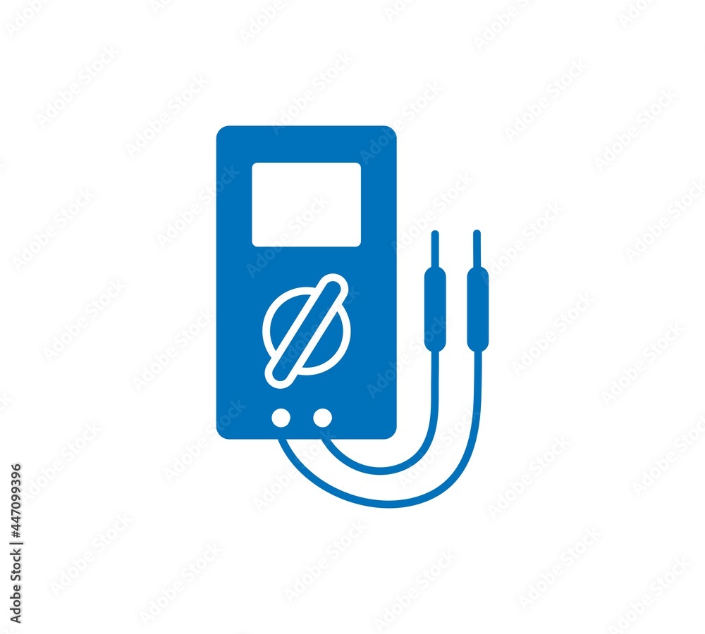 Digital multimeter vector icon sign symbol