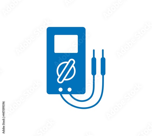 Digital multimeter vector icon sign symbol