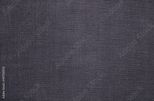 Grey linen fabric texture background, seamless pattern of natural textile.