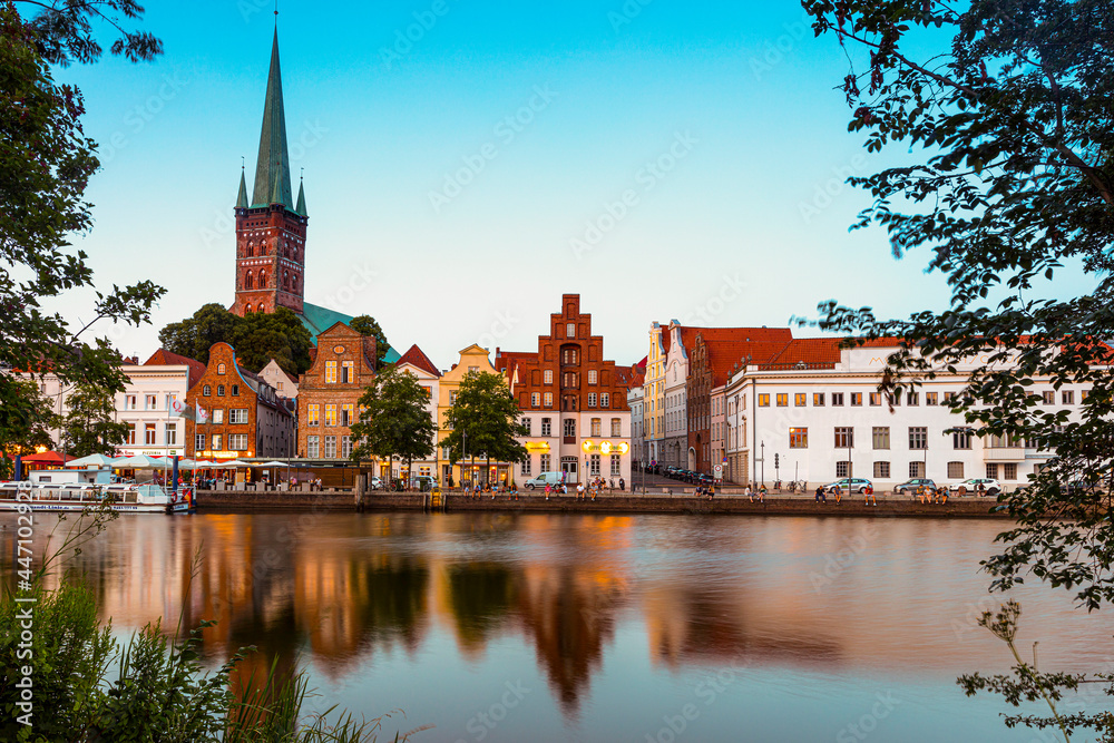 Lübeck, Malerviertel, Abendstimmung, Sommer, gemütlich Lübeck, Malerviertel, Abendstimmung, Sommer, gemütlich