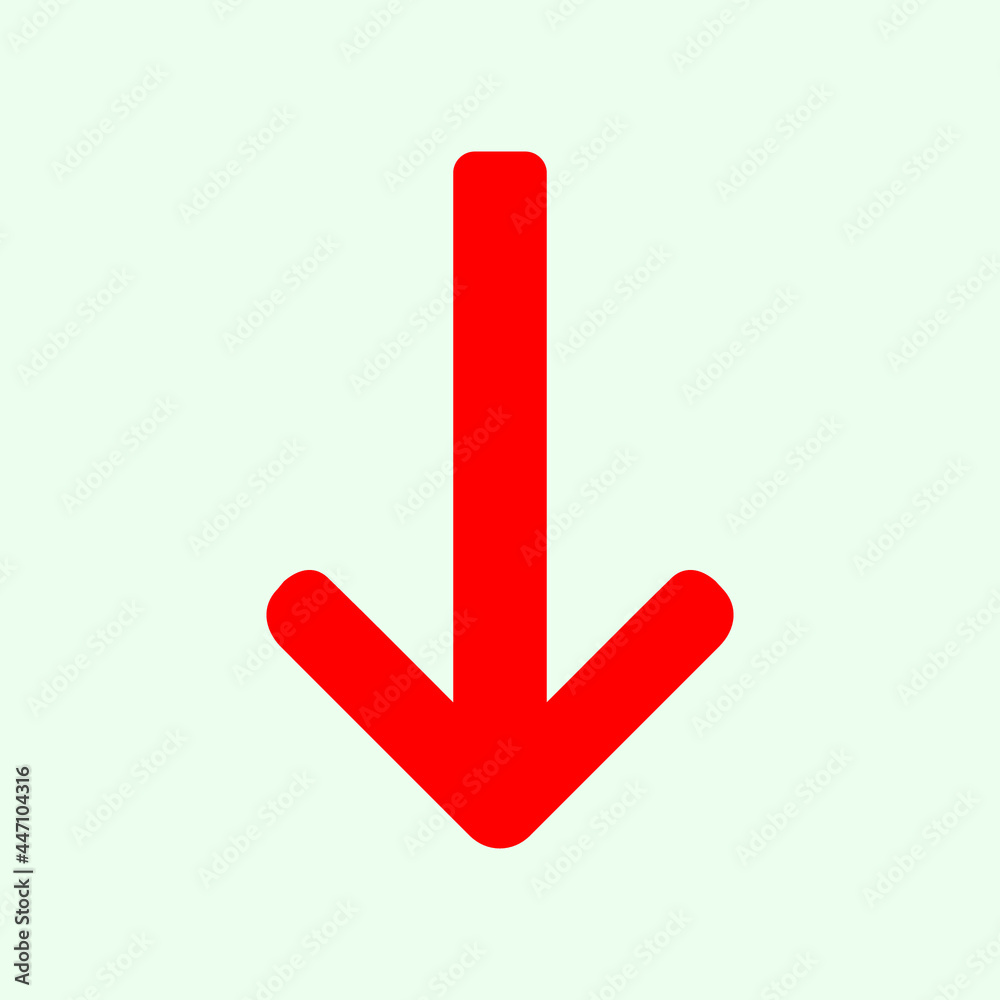 Red arrow icon vector Red arrow icon vector