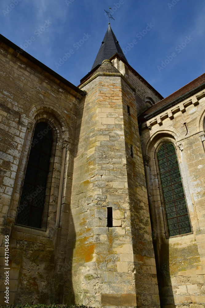 Avernes; France - february 20 2021 : Saint Lucien church