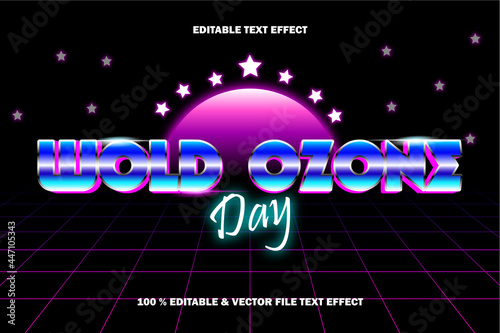 WOLD OZONE DAY TEXT EFFECT