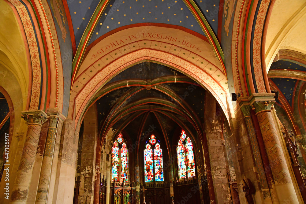 Conflans Sainte Honorine; France - february 21 2021 : Saint Maclou church