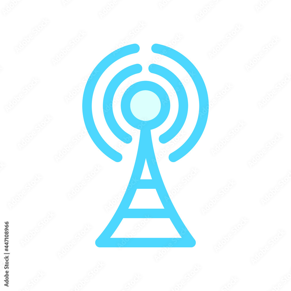 Illustration Vector Graphic of Signal Tower icon Illustration Vector Graphic of Signal Tower icon