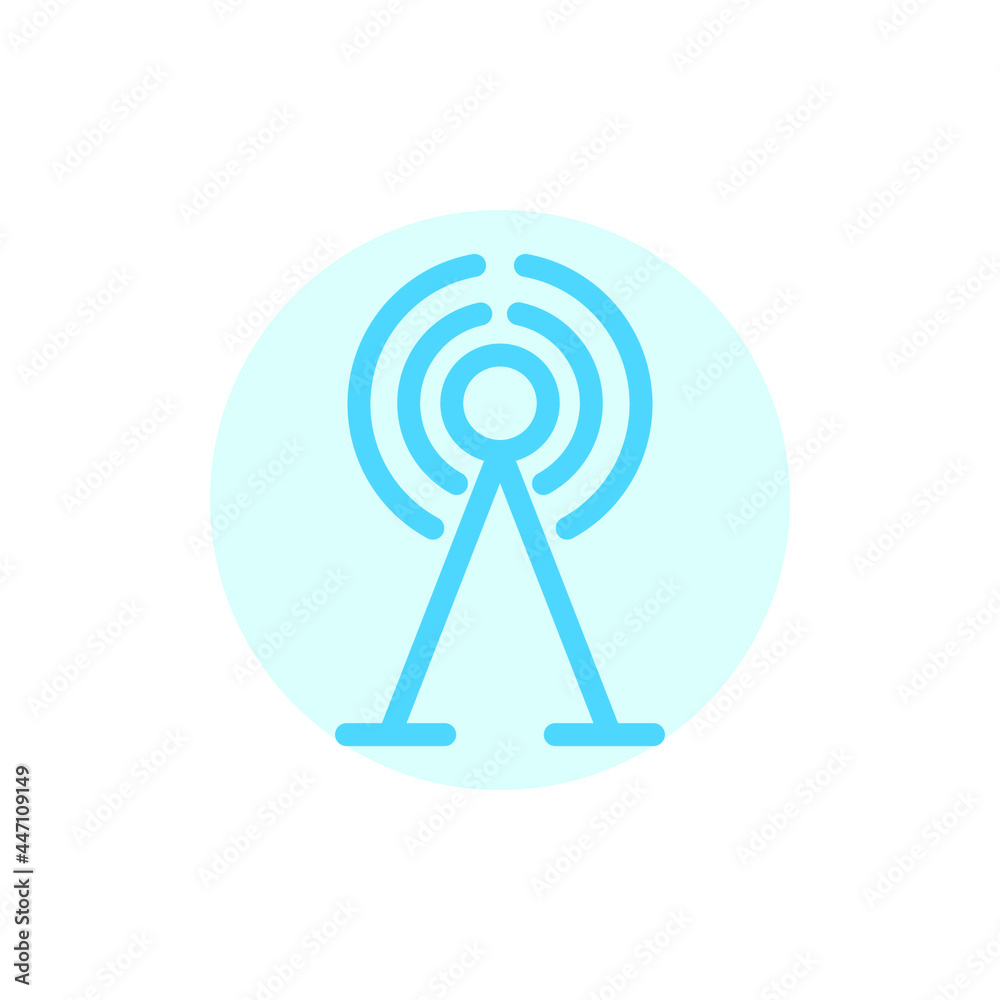 Illustration Vector Graphic of Signal Tower icon