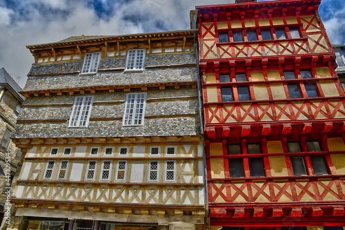 Quimper, France - may 16 2021 : picturesque city centre