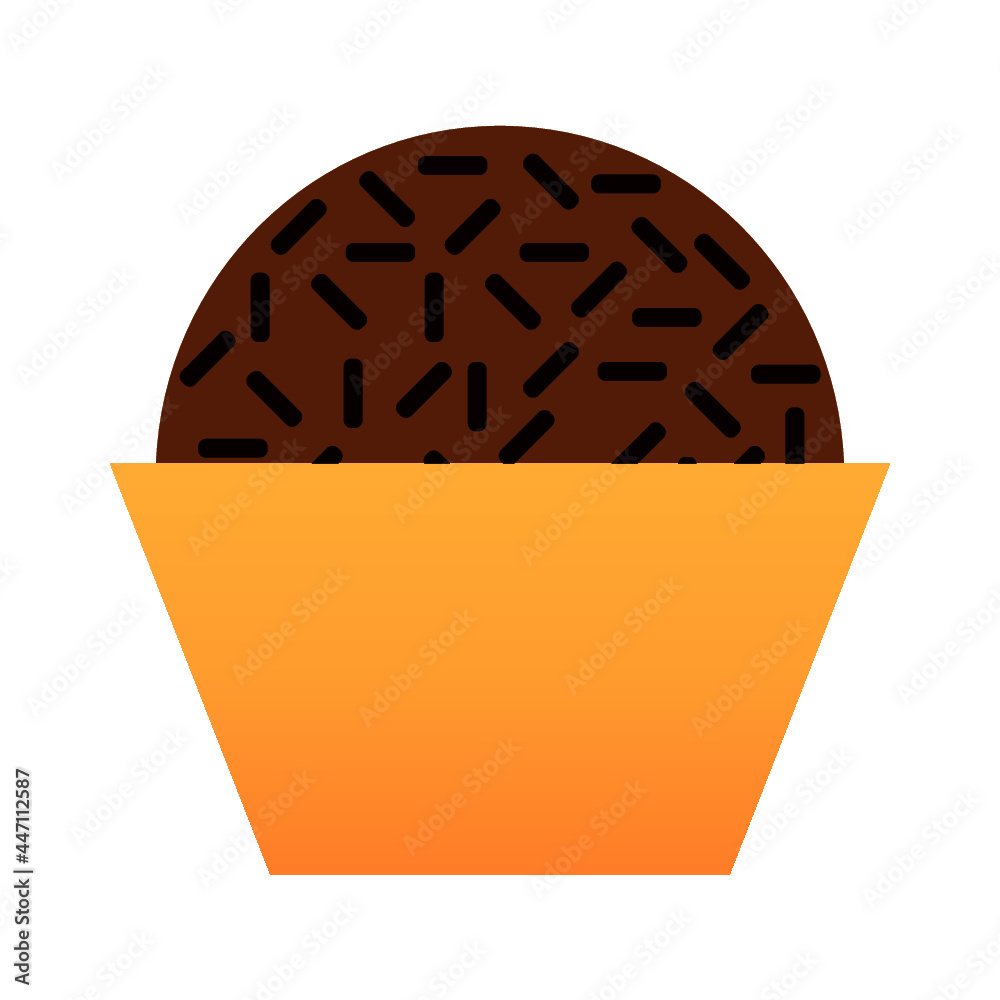 ilustração de brigadeiro