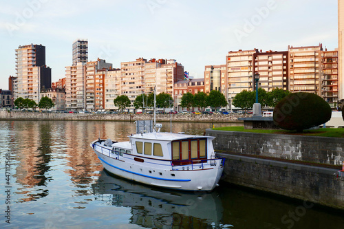 The waterfront in Liège and river Meuse