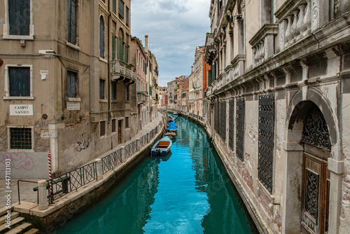 Venedig Italien Kanal Sommer 2021 Wasserspiegelung