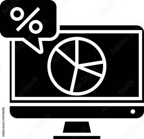 Market penetration icon. Digital marketing concept icon style
