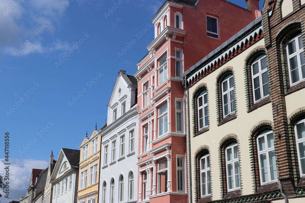 Häuserfassaden in Flensburg