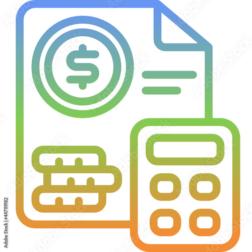 budget gradient icon