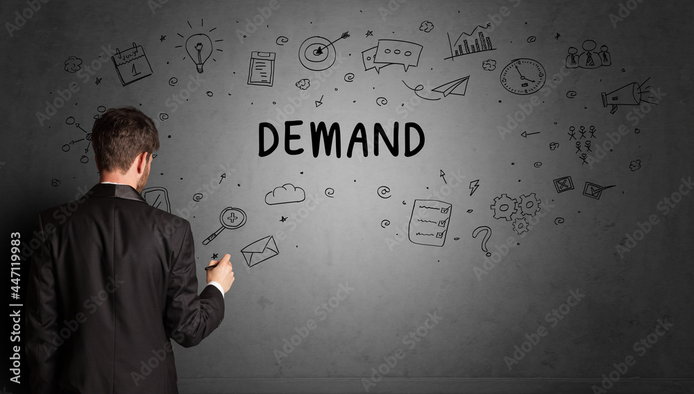 businessman drawing a creative idea sketch businessman drawing a creative idea sketch