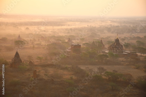 View of sunrise in Bagan, Myanmar © Takashi