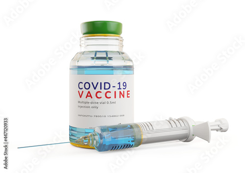 syringe and Coronavirus Cov...