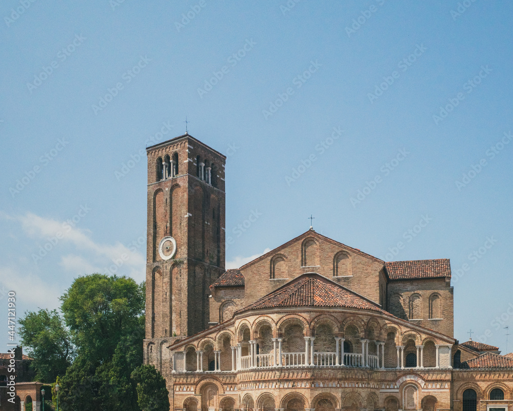 Basilica of Santi Maria e Donato and towoer, Murano, Venice, Italy