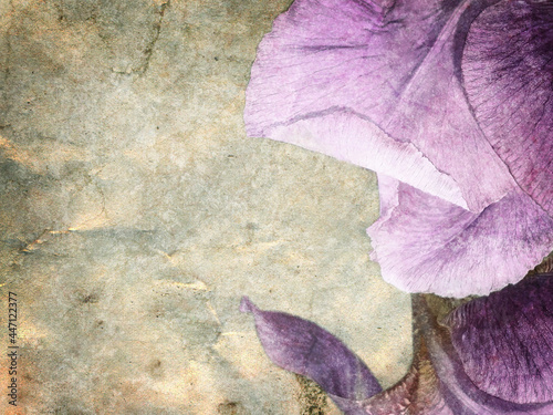 old paper with floral pattern