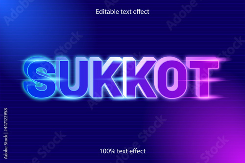 Sukkot text effect