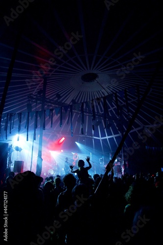 Festival musique foule silhouette -   v  nement concert