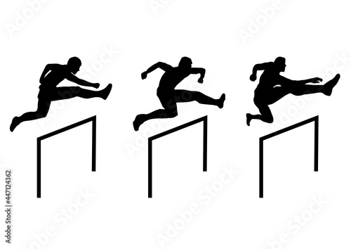 Hurdle race，vector file