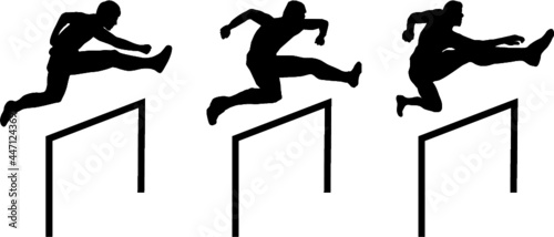 Hurdle race，vector file