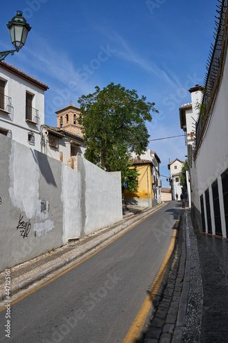 View of the albaicin neighborhood (Albayzin) in the city of Granada. Spain photo