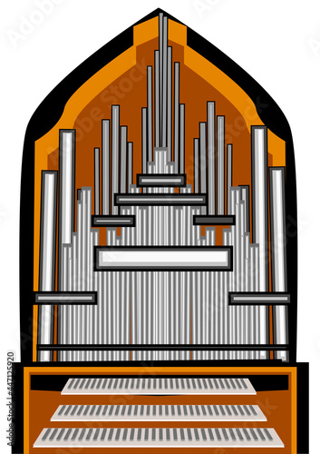 abstract organ isolated