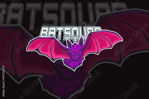 bat e-sports team logo template