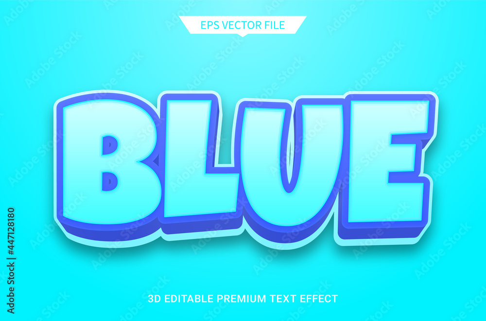 blue navy color 3d editable text style effect blue navy color 3d editable text style effect