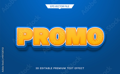 promotion sale style 3d editable text style effect