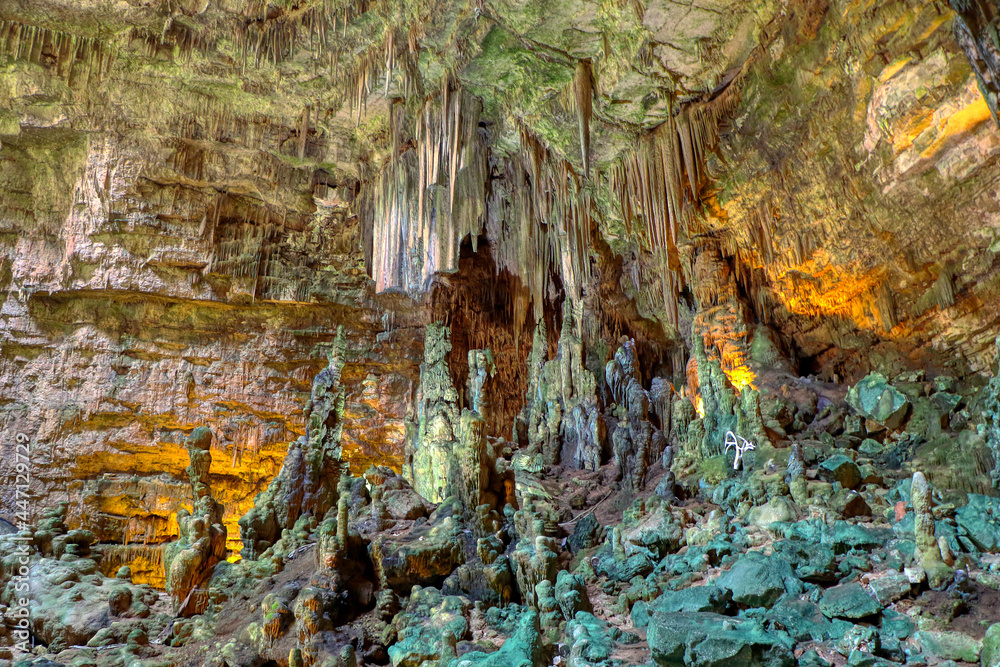 Interior of the Castellana Caves. The main cave called Interior of the Castellana Caves. The main cave called