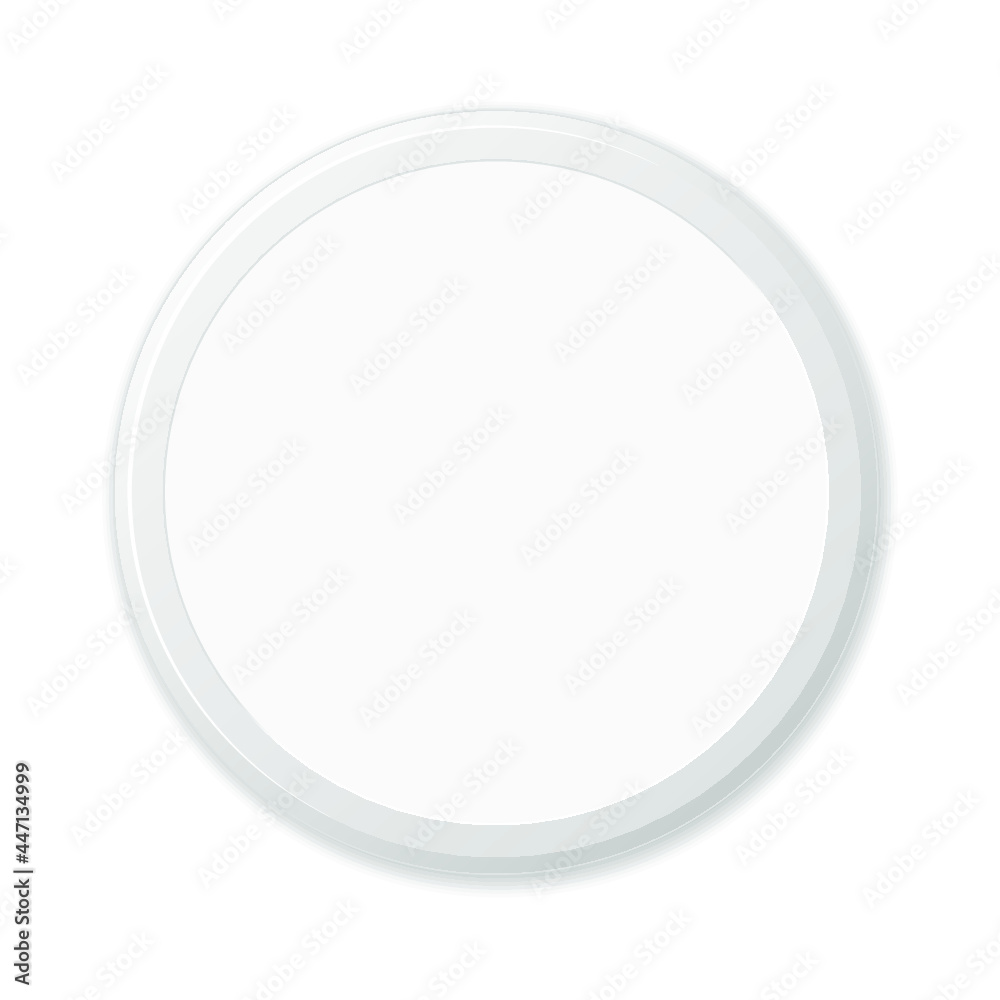 White empty circle isolated on a white background White empty circle isolated on a white background