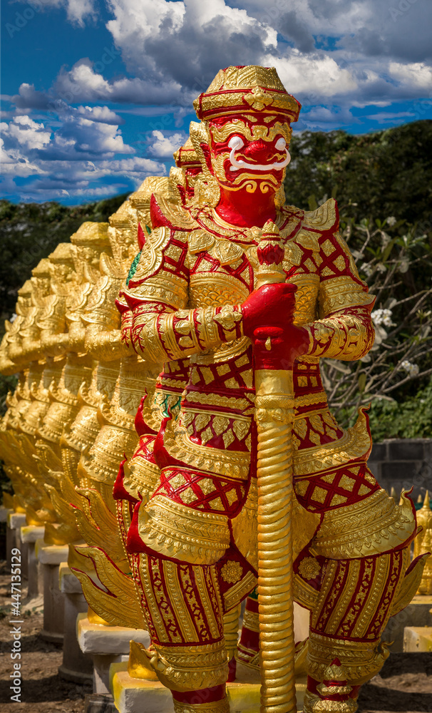 Fototapeta premium Tempelwächter Fabrik in Thailand