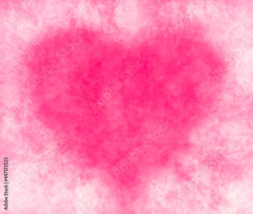 Pink heart abstract Watercolor background 