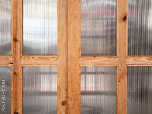 Translucent polycarbonate door