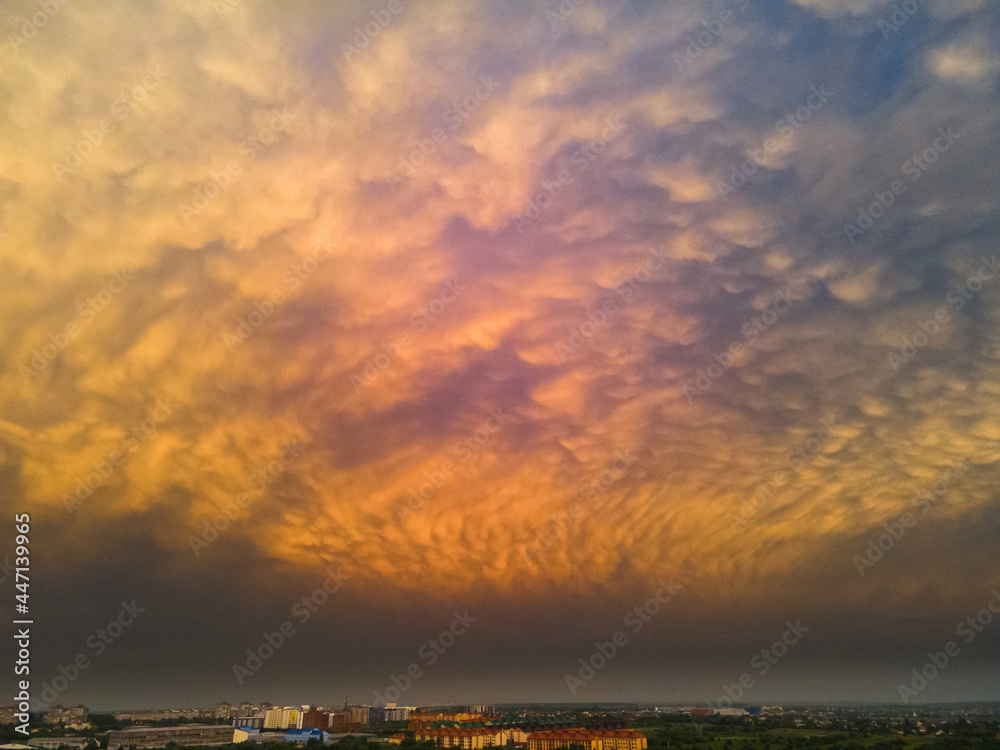 orange sky after storm orange sky after storm