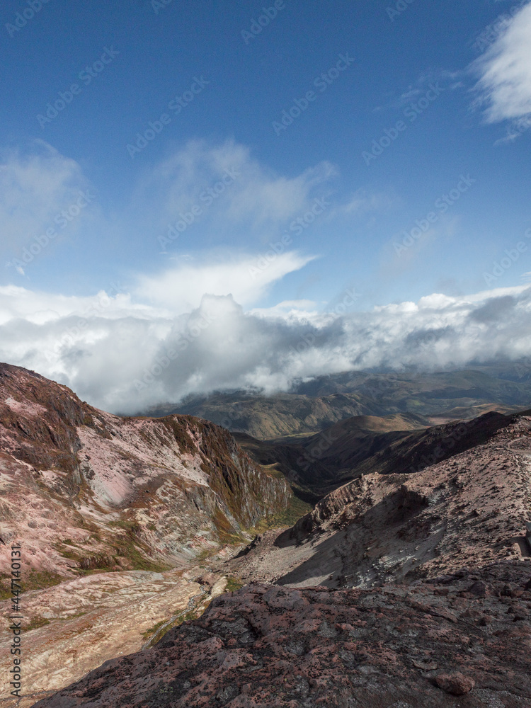 Valley landscape rocks clouds blue sky awesome spot Valley landscape rocks clouds blue sky awesome spot