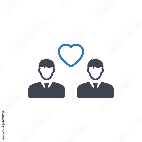 Charity crowd icon