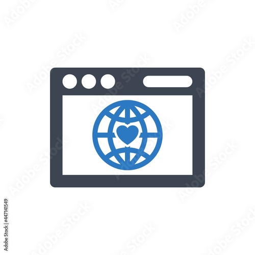 Global donation icon