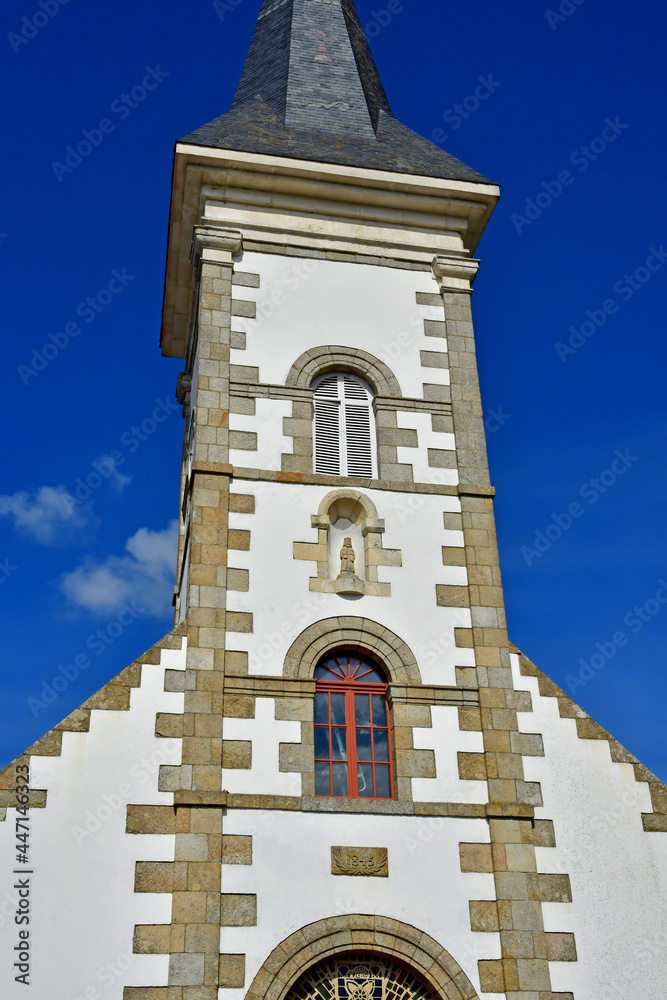 Le Tour du Parc, France - june 6 2021 : Saint Vincent Ferrier church