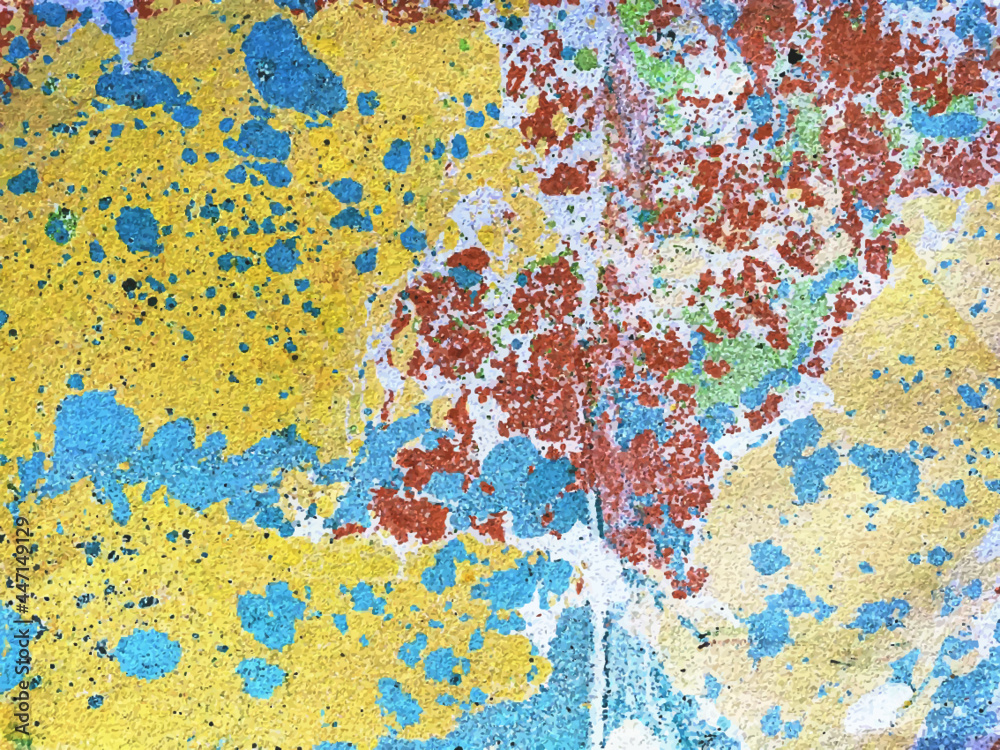 Hintergrund, marmoriert, gelb blau rot
